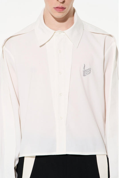 Two-Tone Oversized Long Sleeve Tee