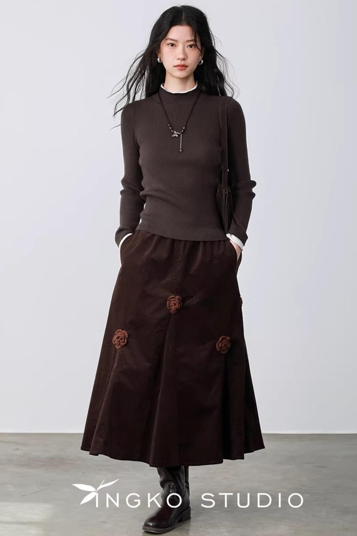 Autumn Leaf Color-Block Sweater