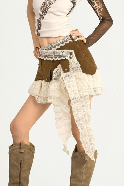 Cool Original Retro Lace Short Skirt