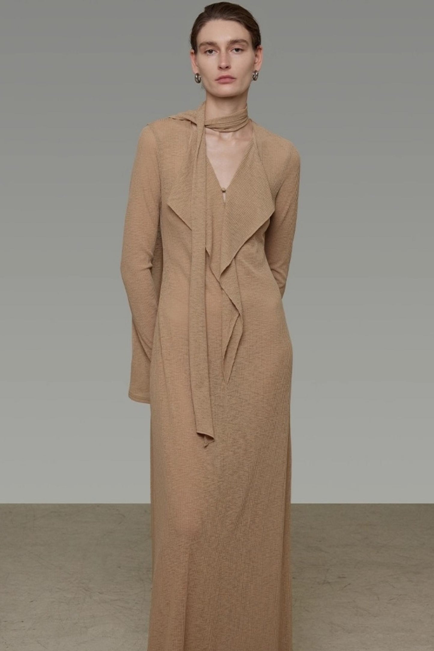 Streamer V-Neck Dress