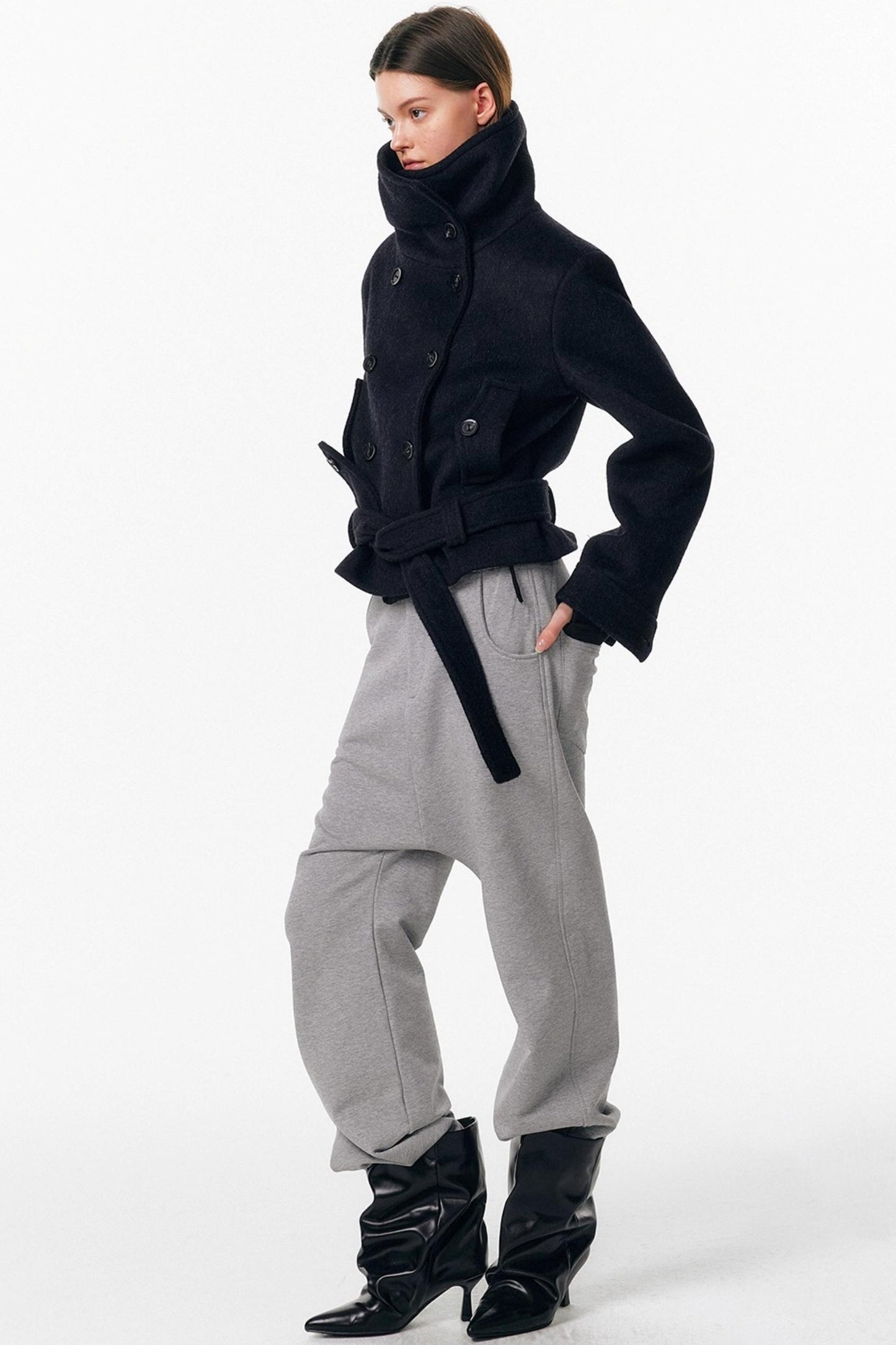 Micro-Flared Walking Pants