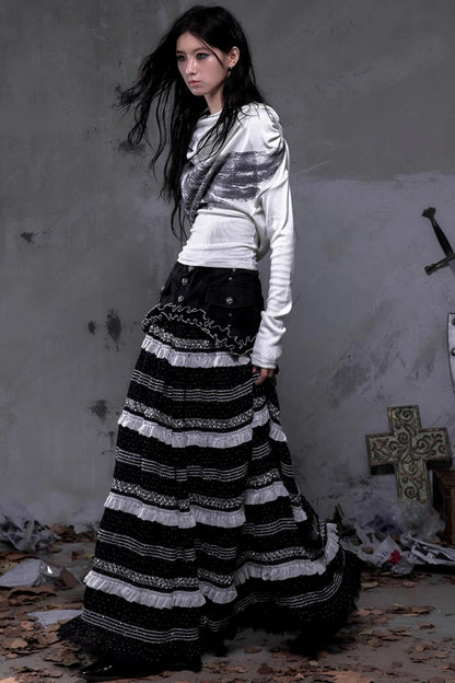 Rock Daughter Lace A-Line Skirt