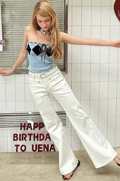 Blue Diamond Cashmere-Silk Smocked Top