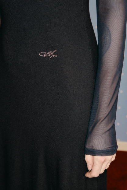 Mesh Patchwork Dress