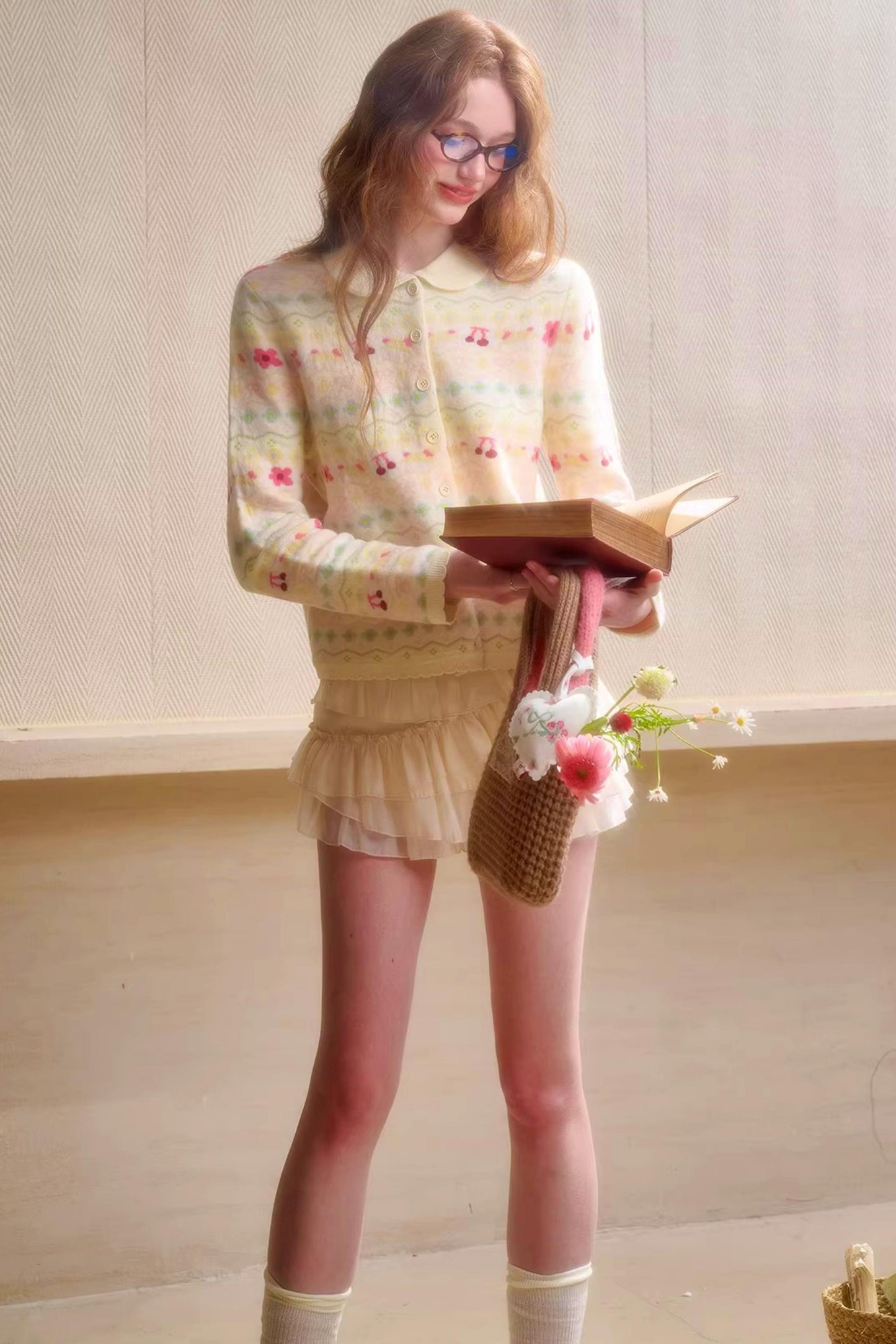 Rainbow Fair Isle Cozy Cardigan