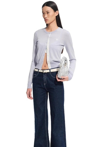 Rosemary Silk Wool Knit Cardigan