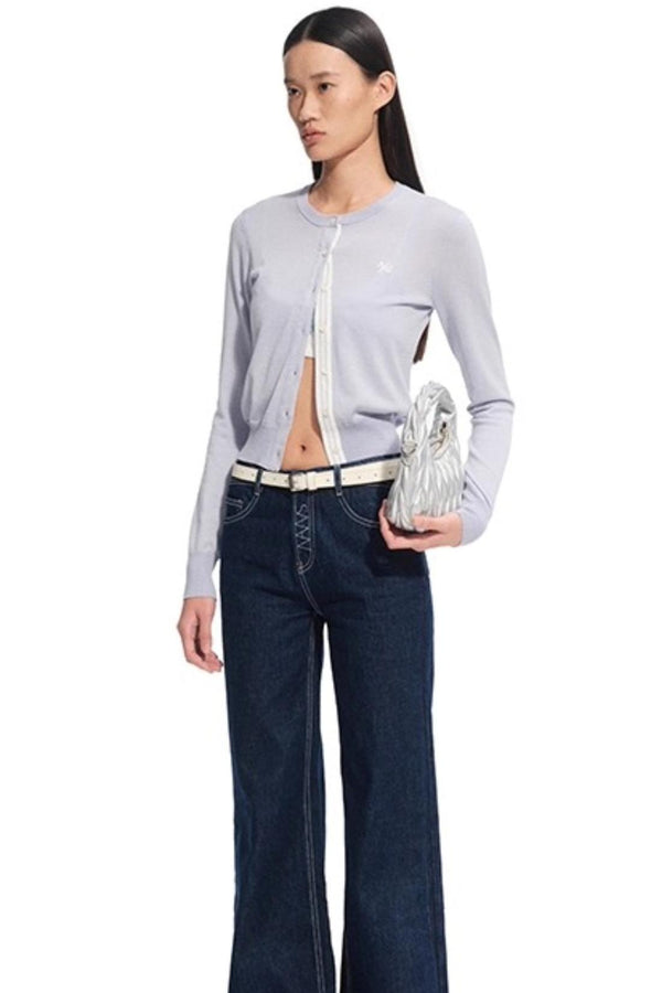 Rosemary Silk Wool Knit Cardigan