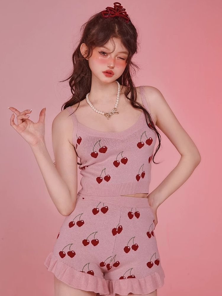 Pink Sweet Lust Knit Set