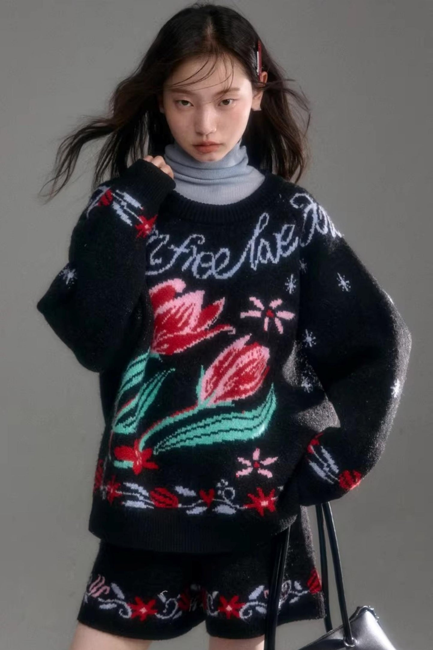 Snowy Night Wool Sweater Set-Up