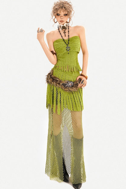 Plush Mesh Skirt Set-Up