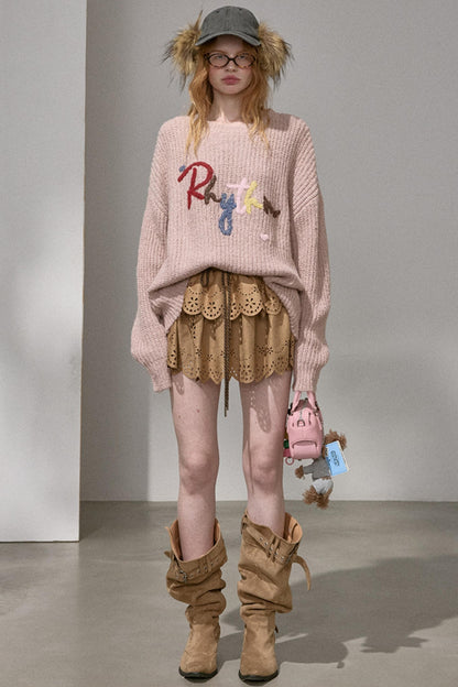 Cloud-Like Knit Pullover Top