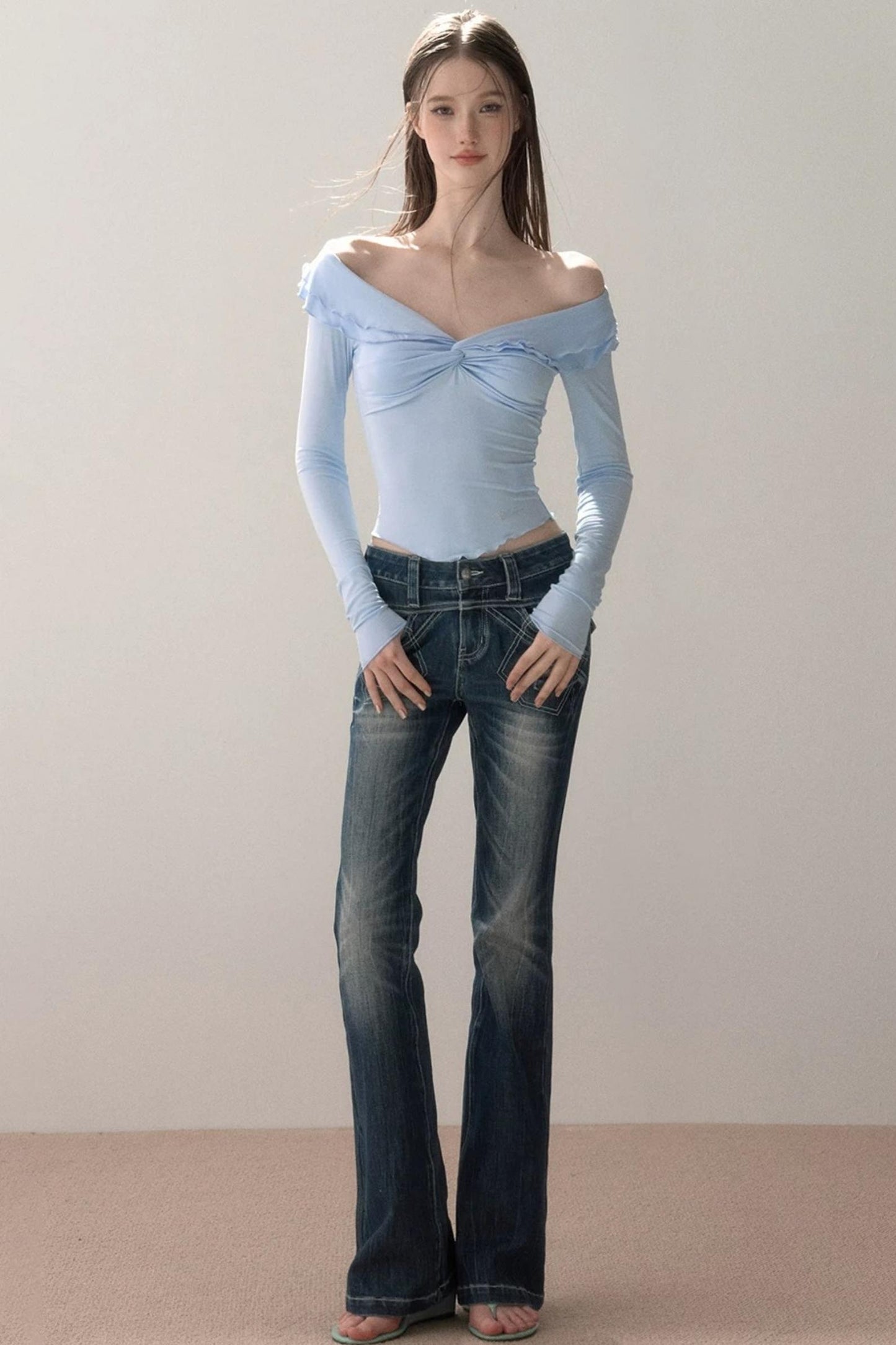 Ruffled One-Shoulder Top