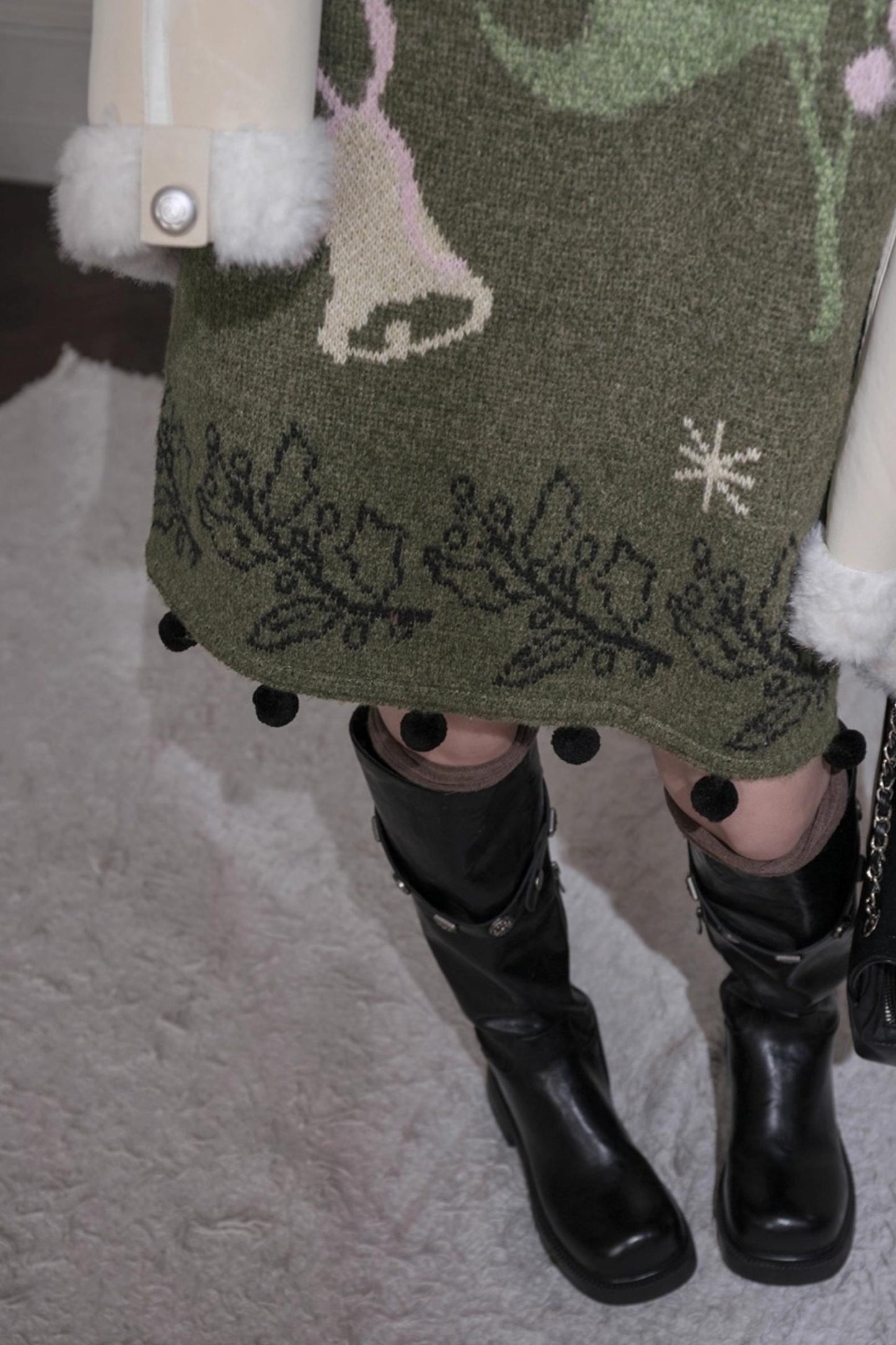 Pine Needle Knit Dress