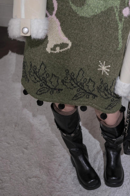 Pine Needle Knit Dress