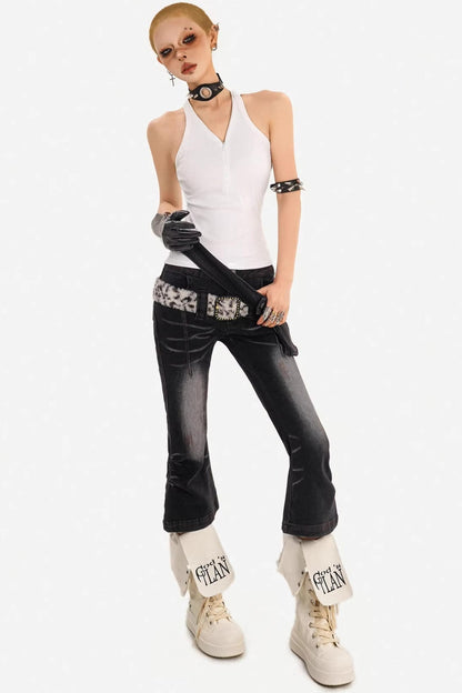 Textured Ribbed Zipper Vest