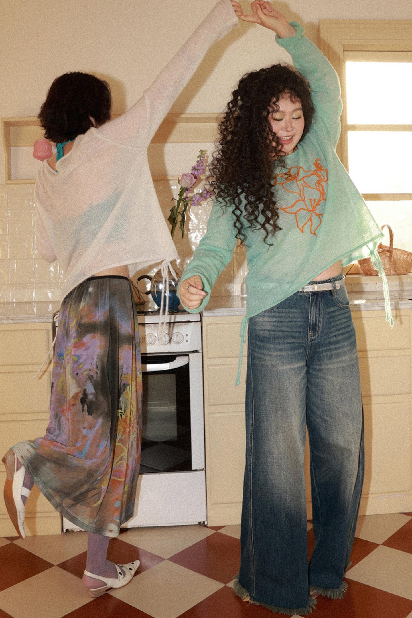 Vintage Whiskered Denim Pants