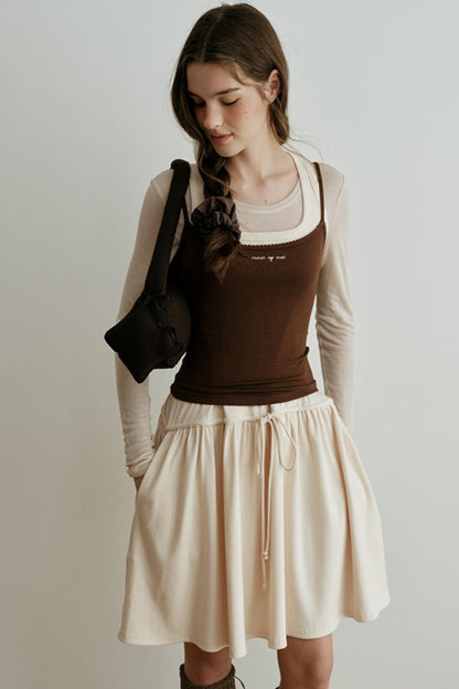 Light Tencel Wool Crew Neck T-Shirt