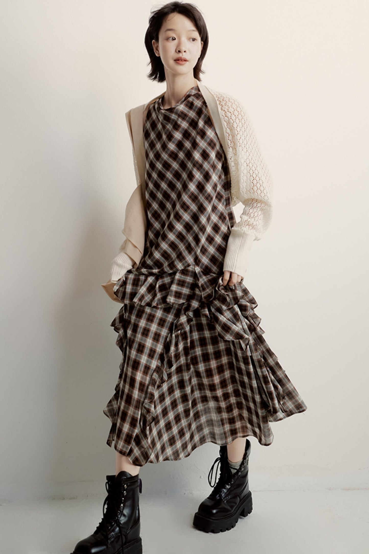 Cream Jacquard Cardigan