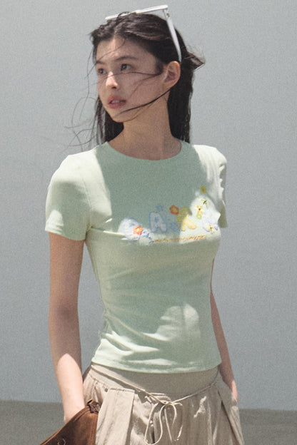 Skin-Friendly Crewneck T-Shirt