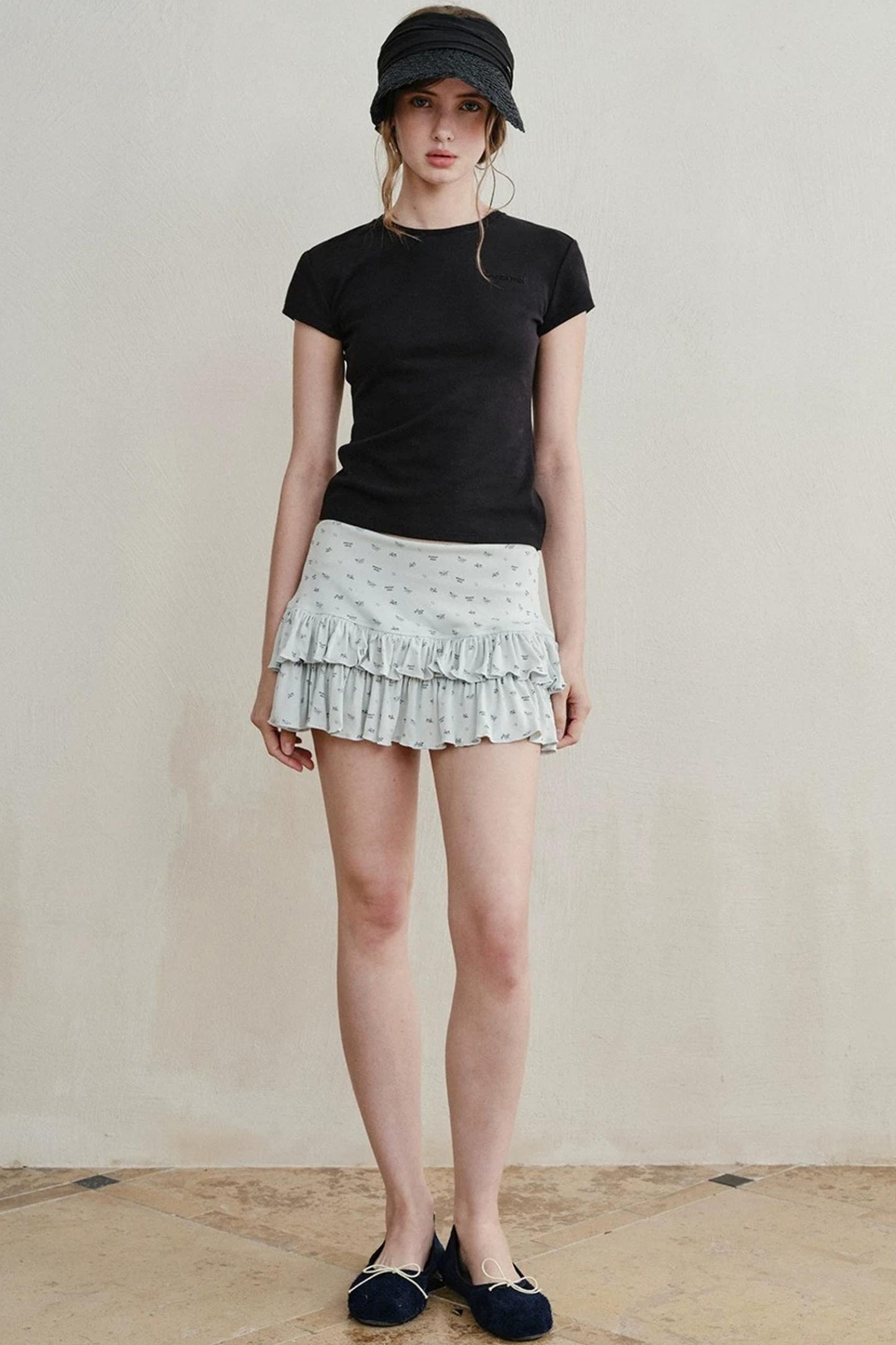 Floral Ruffled Cake Skirt