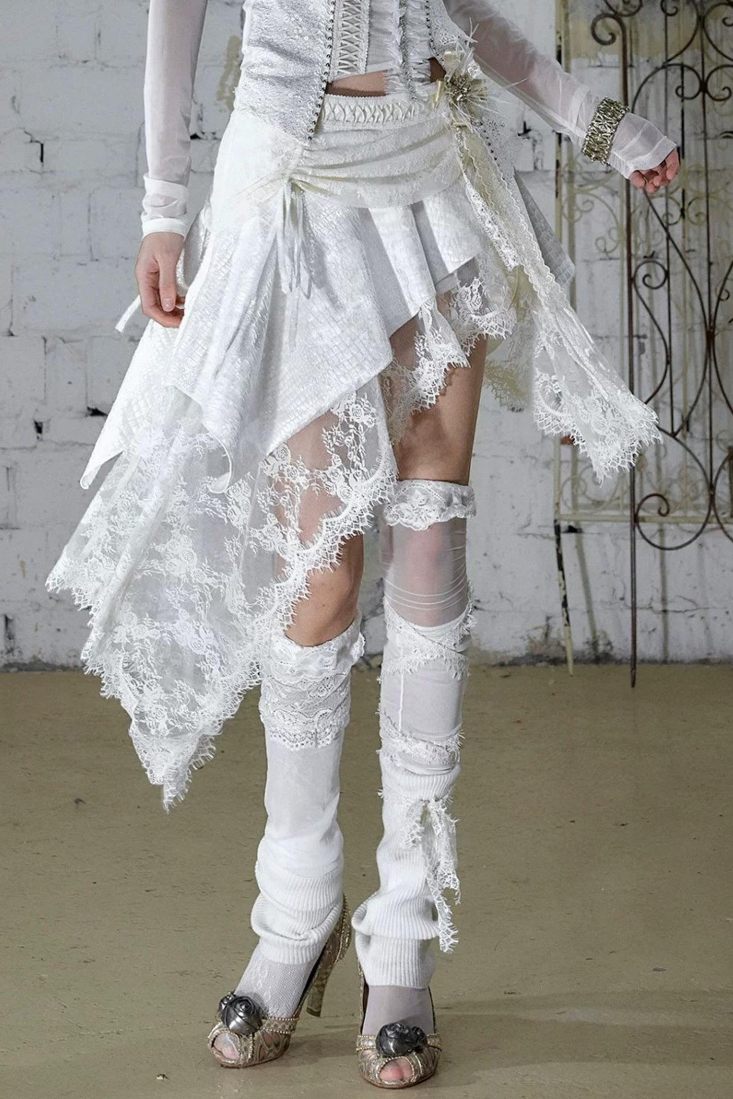 Baroque Velvet Lace Skirt