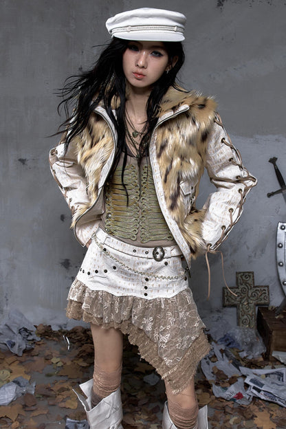 Dreamy Wanderer Leather Skirt