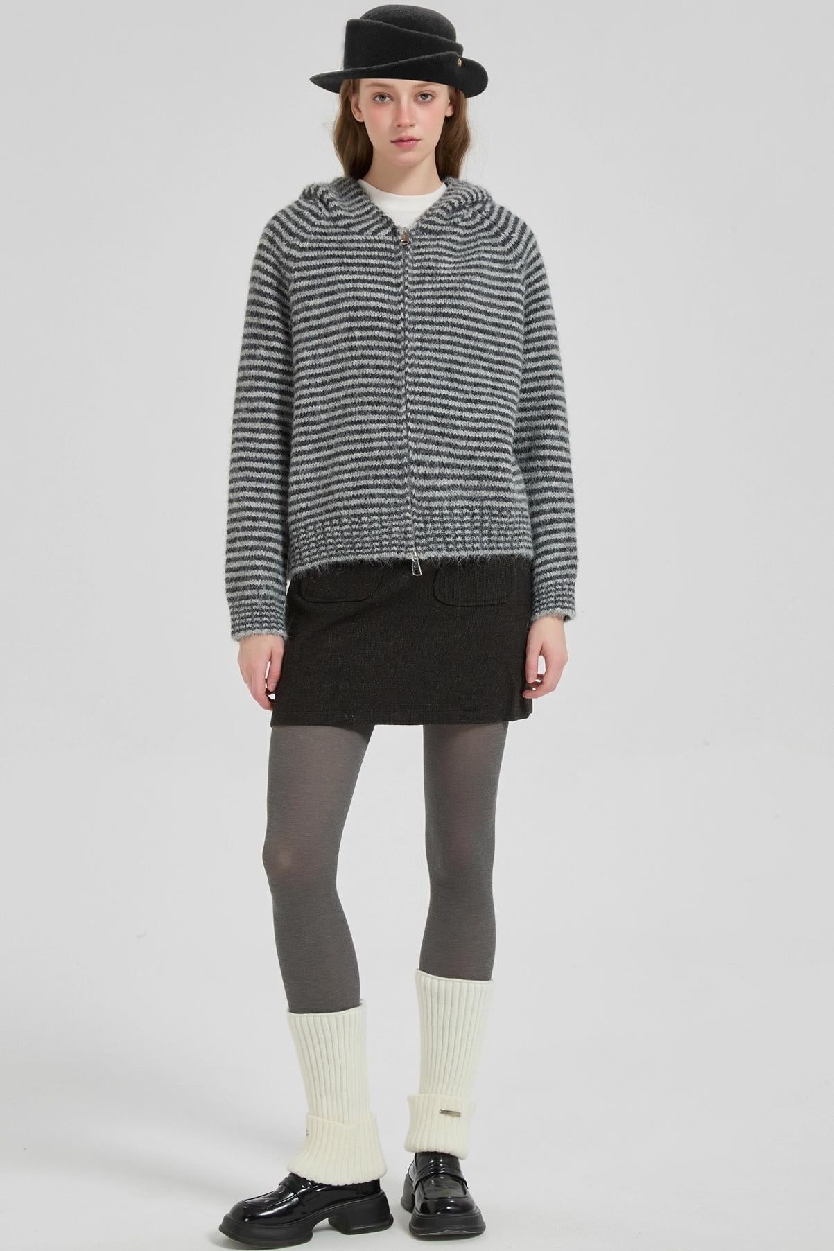 Lazy Striped Cardigan