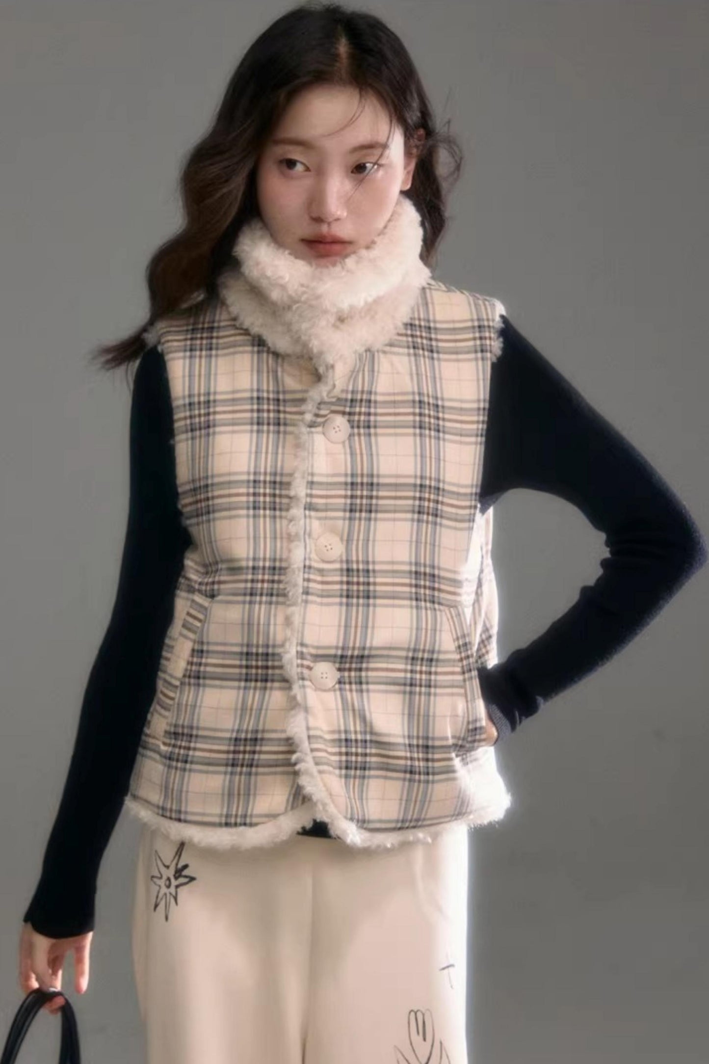 Teddy Curly Fur Vest Jacket