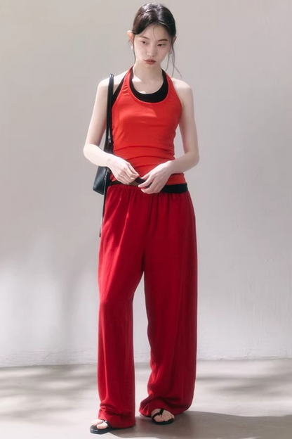 Layered U-Neck Camisole Top