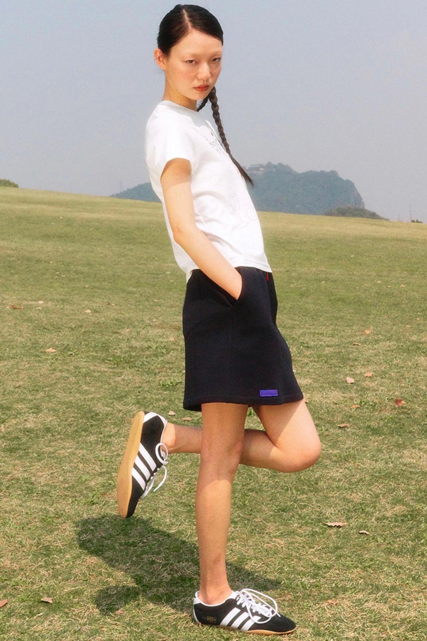 Light Gray Polka Dot Tee