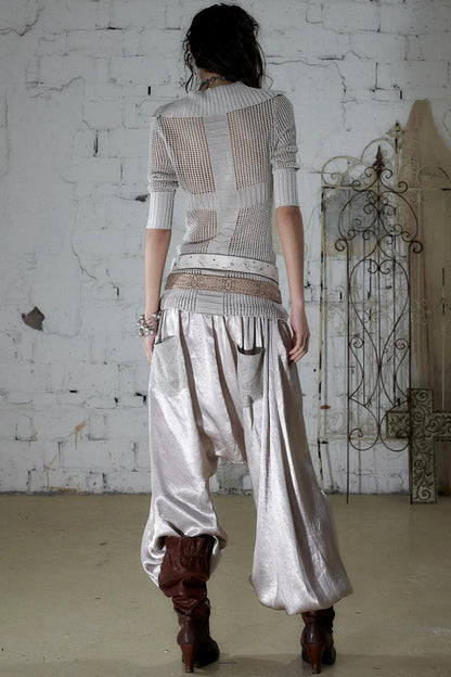 Hollow Star Knit Top