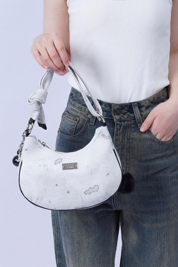 Crossbody Half Moon Bag