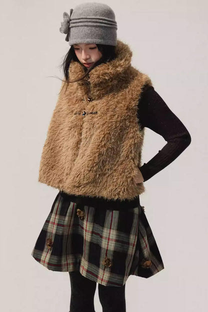 Detachable Corsage Turtleneck Sweater