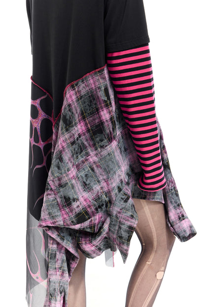 Striped Mesh Hottie Dress