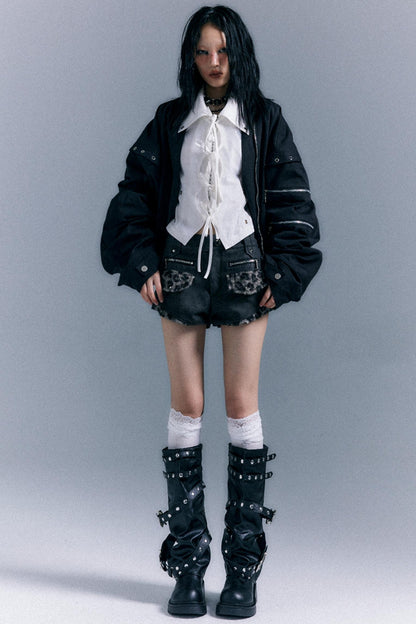 Vintage Oversized Bomber Jacket