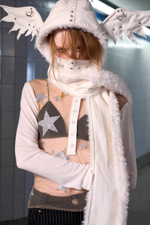 Angel Wings Cover-up Hat Scarf