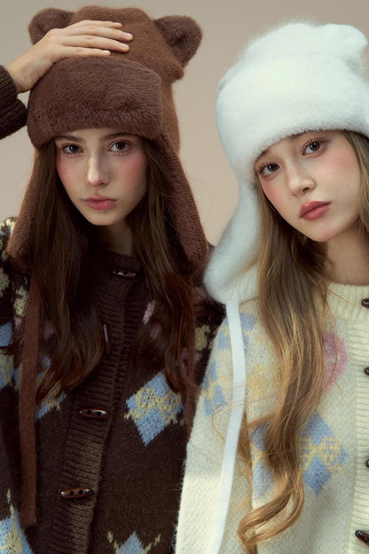 Winter Ear Protection Cute Plush Hat