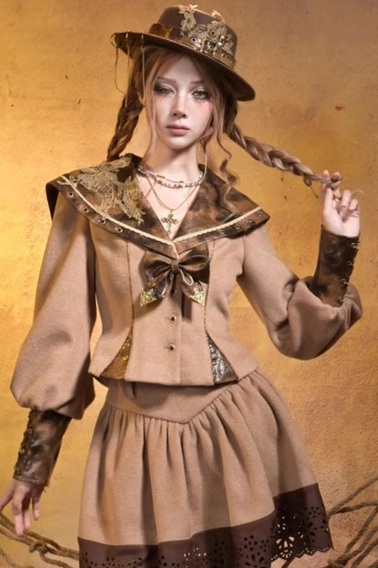 Steampunk Woolen Suit Set-Up