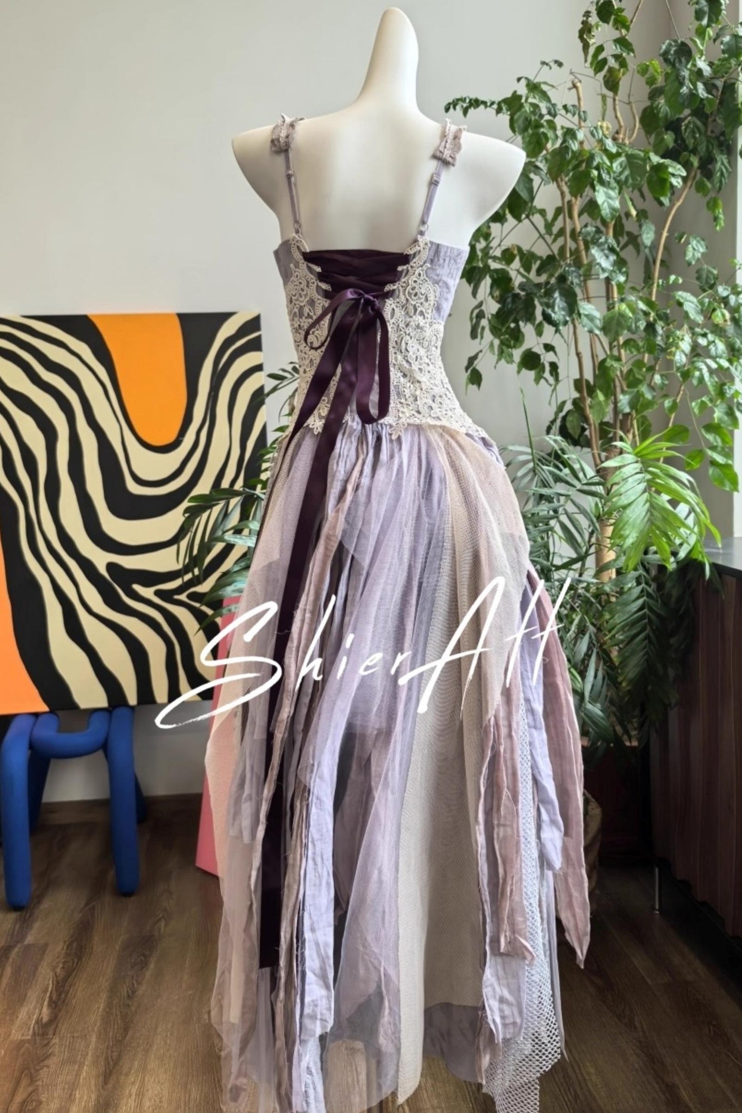 Wandering Wind Purple Dress Set-Up