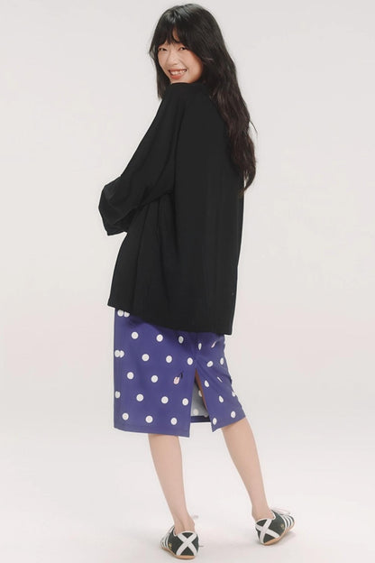 Casual Flower Art Raglan Sleeve T-Shirt