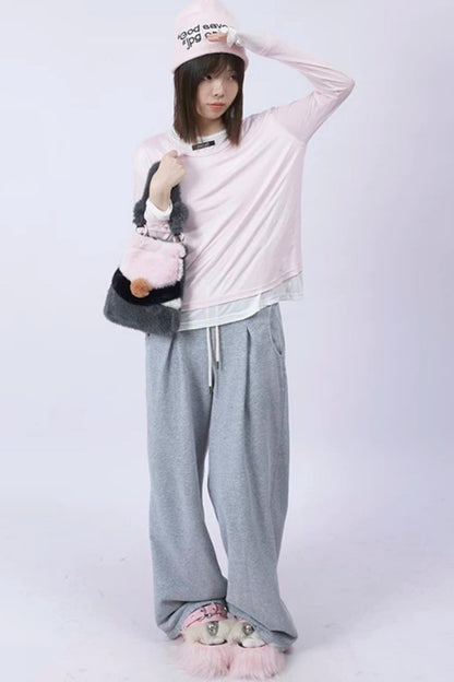 Wild Furry Color-Block Bag