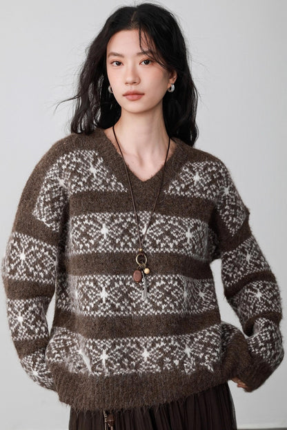 Fair Isle Latte Sweater