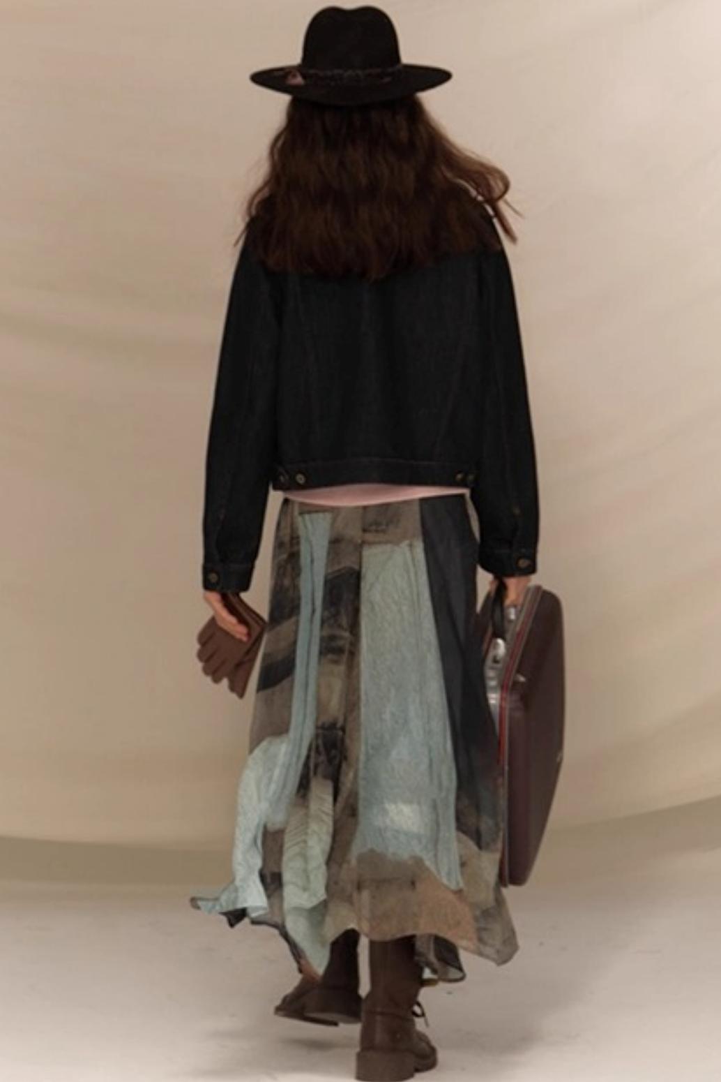 Raw Washed Amber Denim Jacket