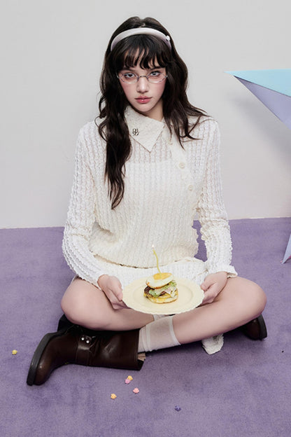 Hollow Lace Spring Halter Dress