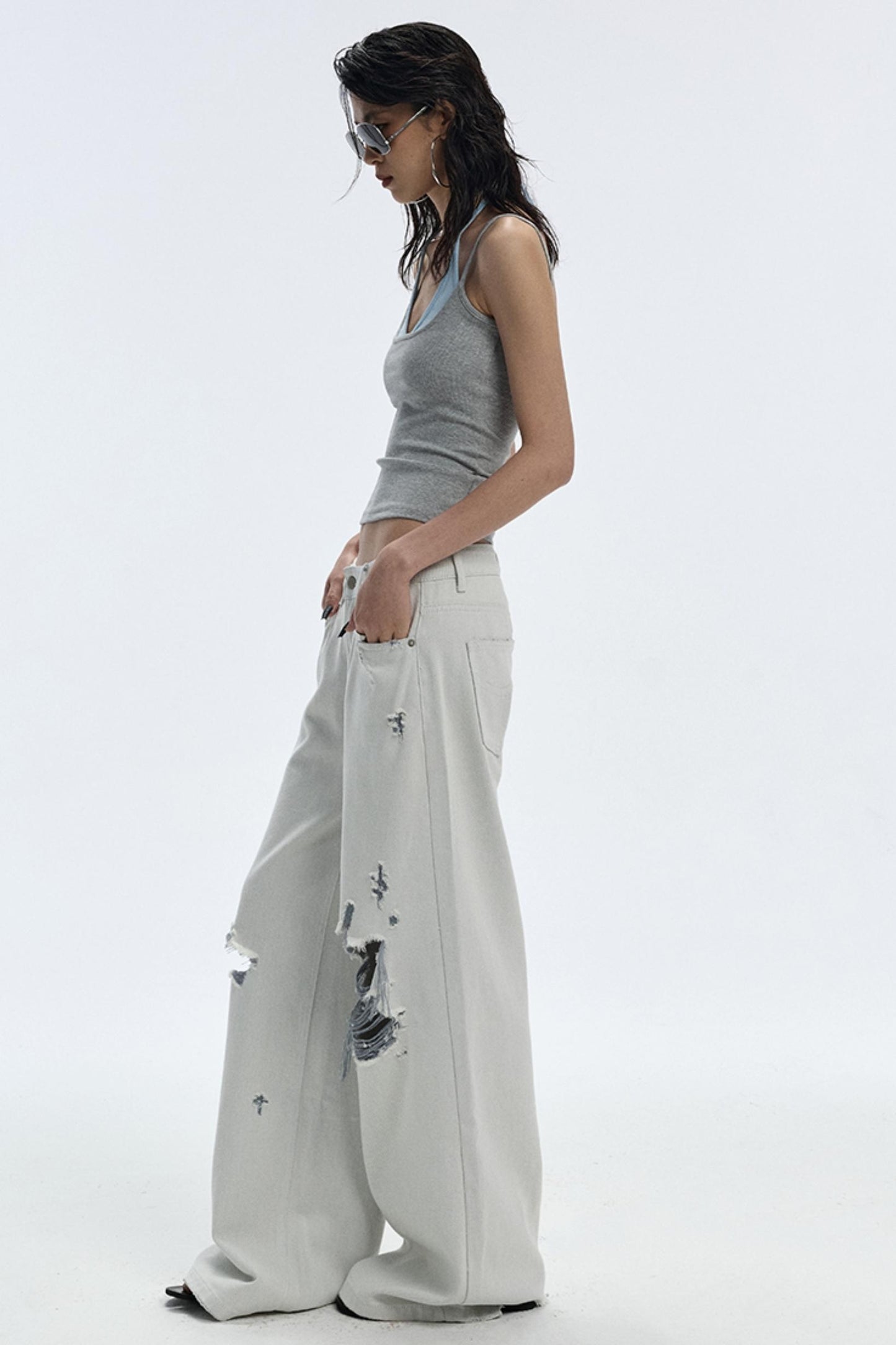 Summer Breathing Wide-Leg Jeans