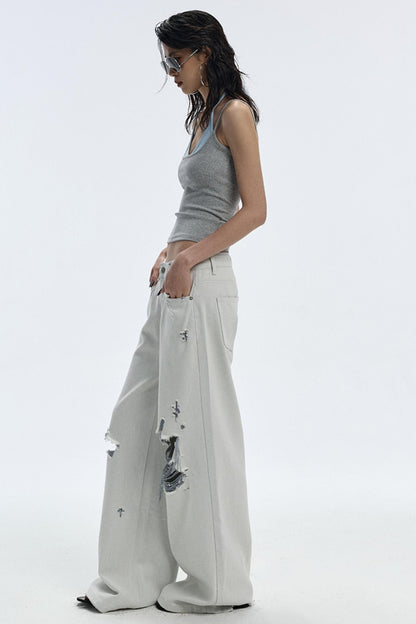 Summer Breathing Wide-Leg Jeans