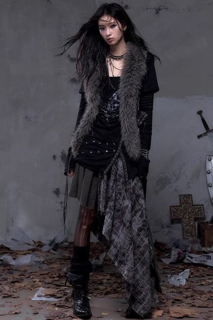 Wasteland Punk Fur Vest