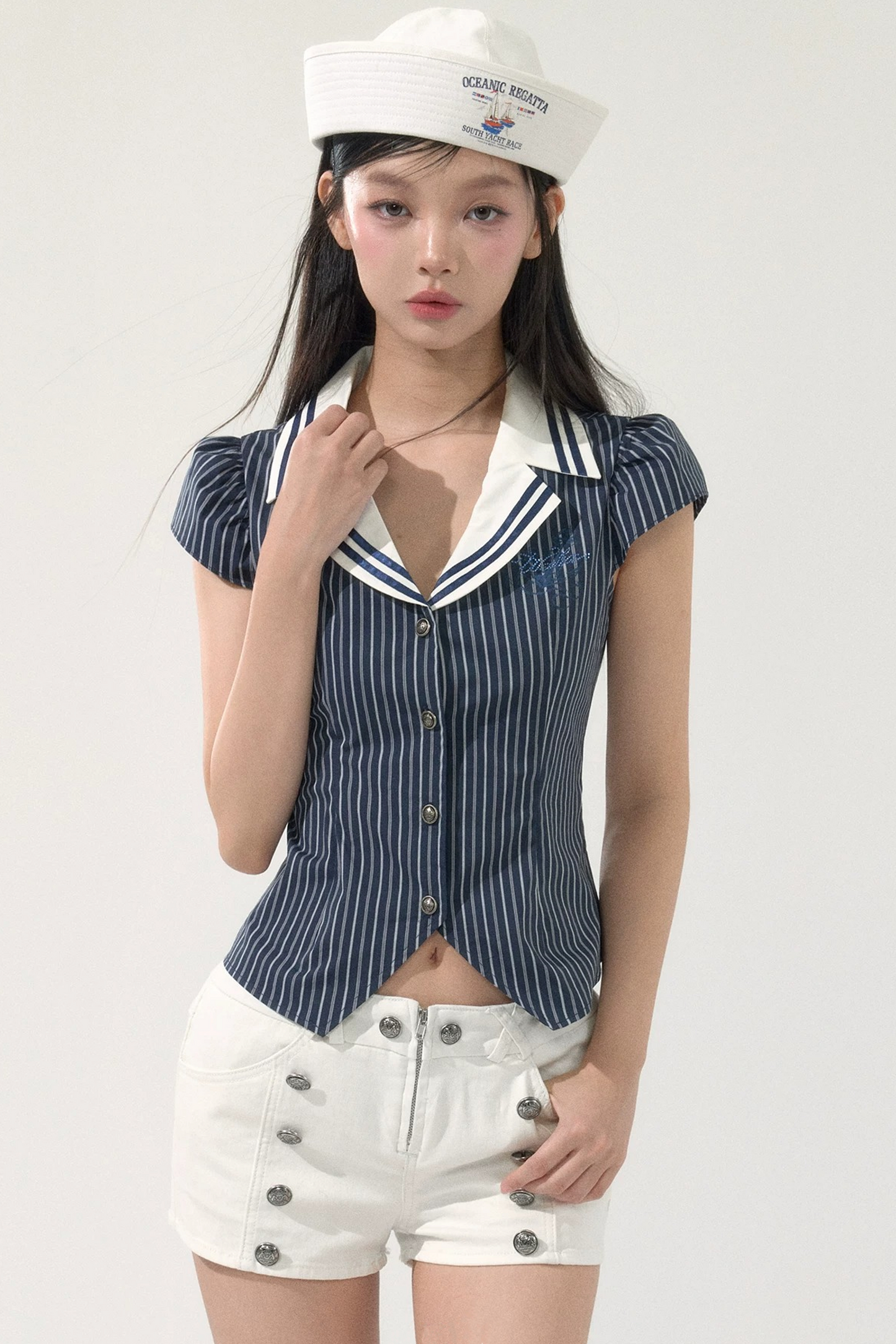 Vintage Flutter Sleeve Blouse