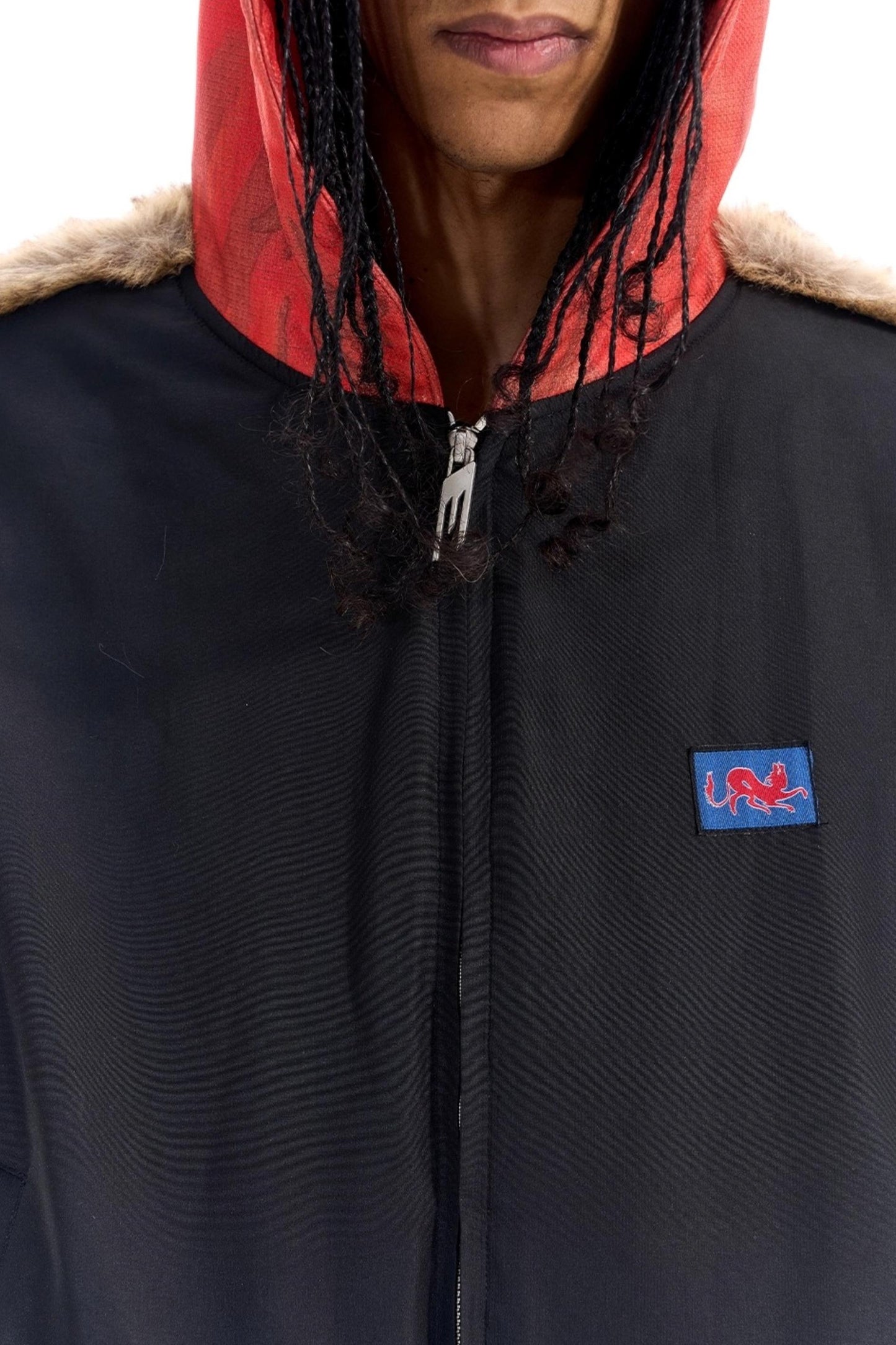 Patchwork Camouflage Hooded Jacket