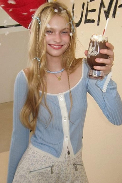 Lime Tencel Square Neck Sweater